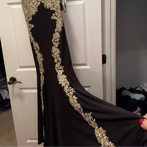 Classy woman’s long gown